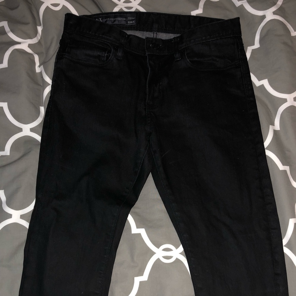 Full black Armani Exchange jeans size 32/skinny